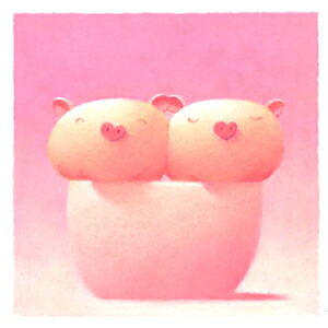 楽天市場】渡辺 宏 絵画・アート(版画額装品)/天使にあこがれて/ブタ