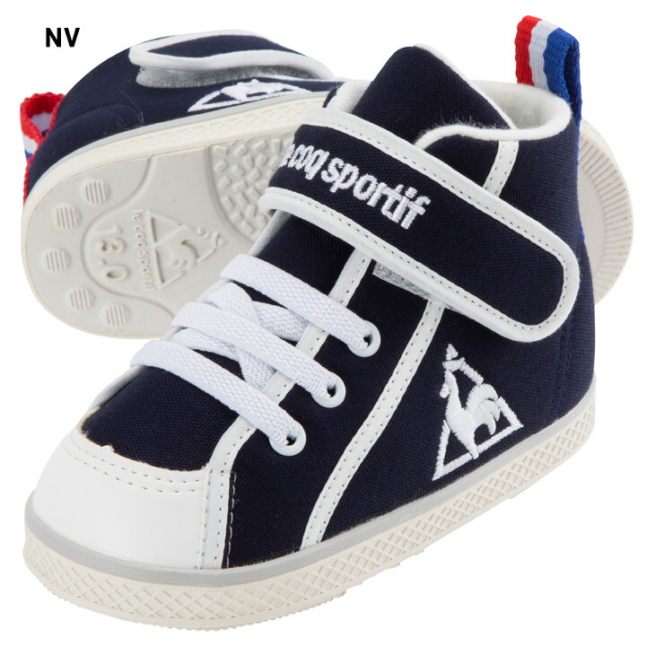 ベビーシューズキッズスニーカー13-15.5cm子供靴/ルコックlecoqsportifサンレモCV2/ファーストシューズ子ども男の子女の子幼児かわいい運動靴SAMREMOCV2くつ/QL5TJC01