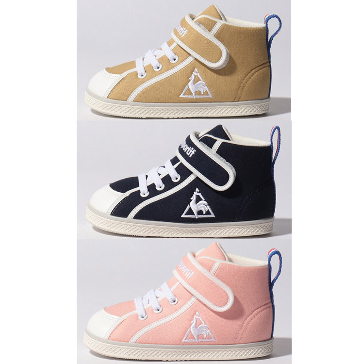 ベビーシューズキッズスニーカー13-15.5cm子供靴/ルコックlecoqsportifサンレモCV2/ファーストシューズ子ども男の子女の子幼児かわいい運動靴SAMREMOCV2くつ/QL5TJC01