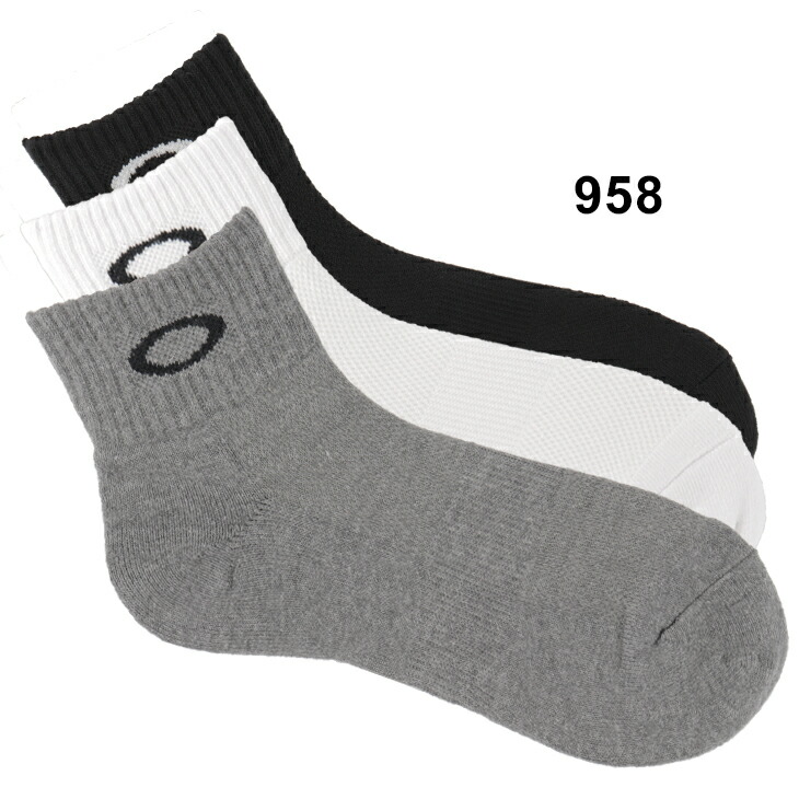 靴下 3足組 SOCKS オークリー 3P ソックス メンズ 3足セット OAKLEY