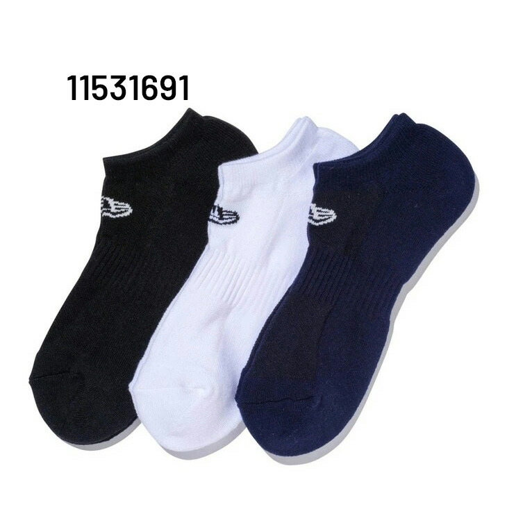 市場 靴下 SHORT NEWERA ニューエラ ショート丈 3PAIRS SOCKS 3足組 ソックス 21-29cm メンズ