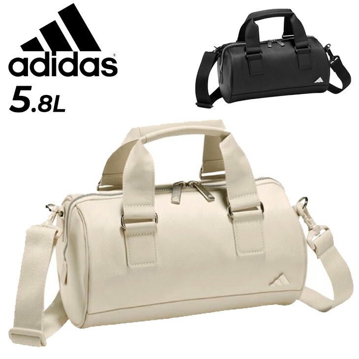 adidasメタルロゴラウンドバッグ　ホワイト メタルロゴ ラウンドバッグ【adidas Golf/アディダスゴルフ