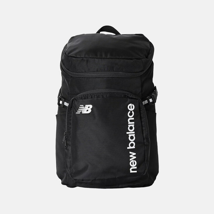 送料無料 ニューバランス リュックサック 30L ユニセックス バック Newbalance トップローディング バックパック メンズ レディース 鞄 スポーツバッグ スクエア型 スポーティ カジュアル 通勤 通学 普段使い ブラック/ホワイト ブランド かばん/LAB55616-BKW