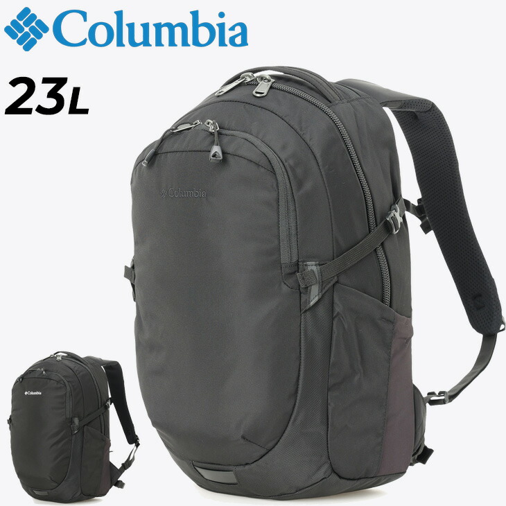 送料無料 コロンビア リュック 23L メンズ レディース バッグ Columbia ペッパーロック バックパック 23リットル はっ水 撥水 男女兼用 黒 アウトドアバッグ 登山 ハイキング 鞄 普段使い 通勤 通学 タウンカジュアル ブランド ユニセックス ザック かばん/PU7255|APWORLD KIDS