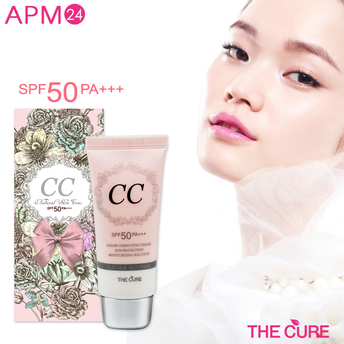 【CC Cream】The cure CCクリーム SPF50 PA++ 30ml うるおってナチュラル美肌 毛穴カバー◎ 化粧下地としても◎ ネコポス