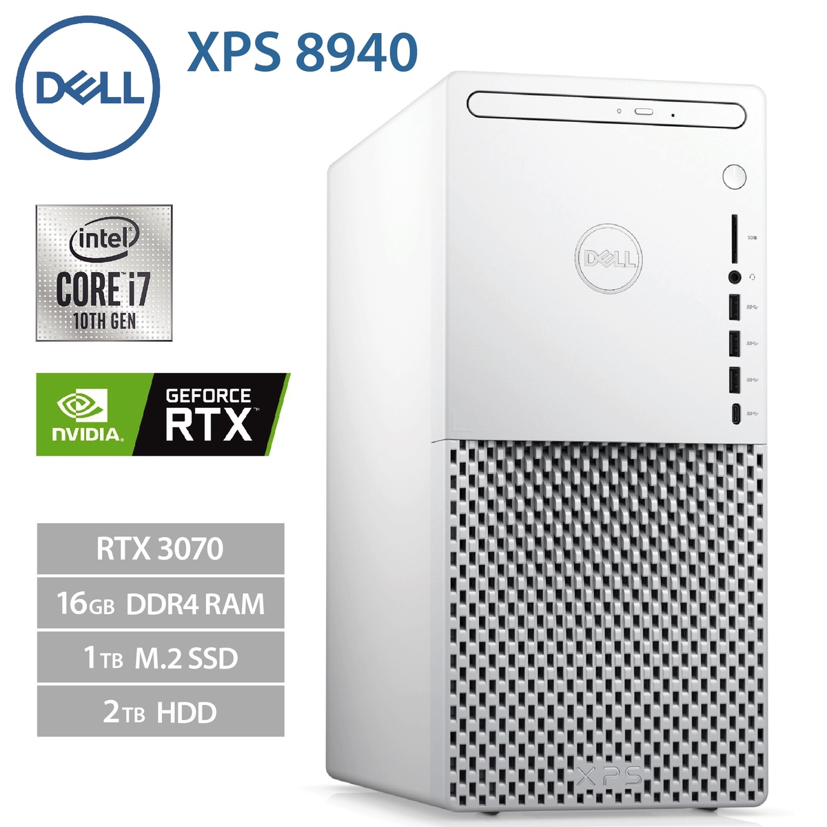 在庫有 楽天市場 Dell Xps 40 ホワイト Nvidia Geforce Rtx 3070 Intel Core I7 16gbメモリ Ssd 1tb Hdd 2tb デスクトップ Pc パソコン ゲーミングpc デル 12 Apマーケット 好評 Uzorpromet Com