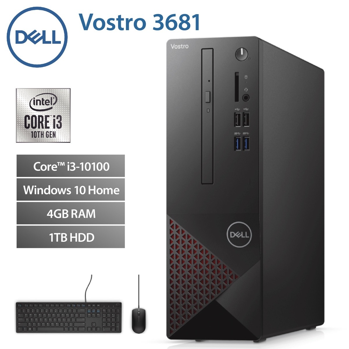 Dell Vostro3681 Win10 Intel Core I3 3 6ghz 物覚え4gb Hdd1tb バックグラウンド Pc マイクロコンピューター パウダーコンパクト 墨染め デル 10 Cannes Encheres Com