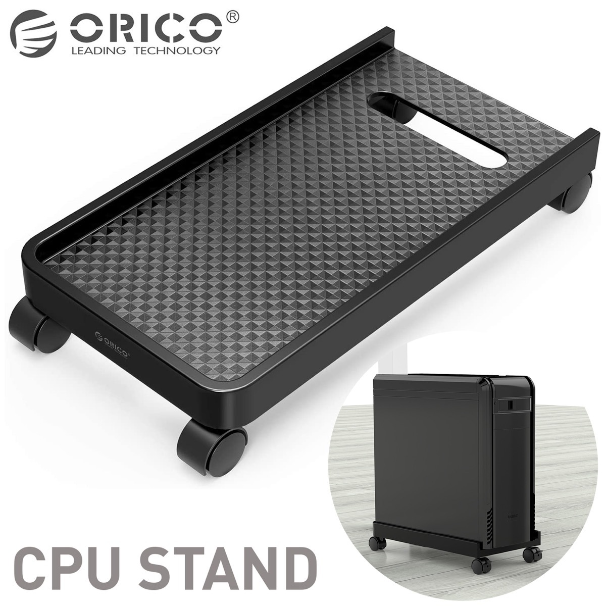 楽天市場 Orico Cpb1 Bk Bp Cpuスタンド デスクトップ用 Pcワゴン キャスター付き 台車 Pc 収納 スタンド ボックス ラック カート 足元収納 デスク 収納 オリコ 10 Apマーケット