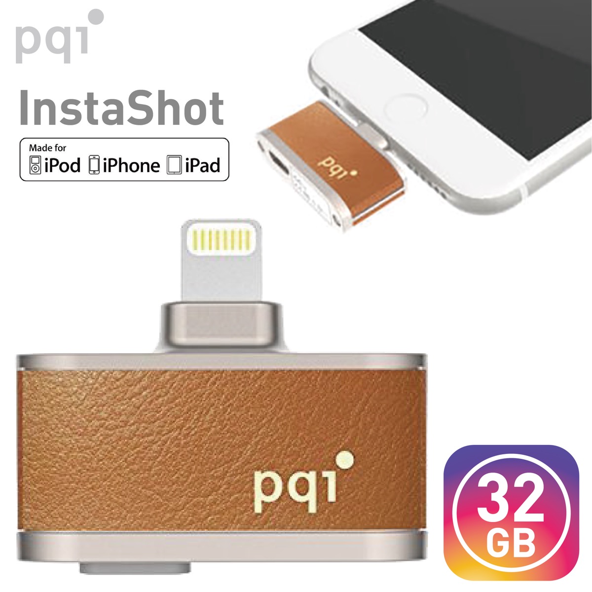 楽天市場 Pqi Instashot 64gb Iphone Ipad 用 Lightning バックアップ Apple Mfi認証 外部 ストレージ フラシュドライブ メモリ 拡張 インスタショット インスタ映え C Pqi Insta64 Apマーケット