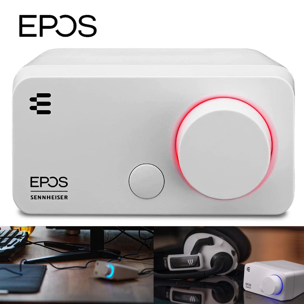 【楽天市場】EPOS GSX300 ゲーミング & PC オーディオアンプ 7.1ch 外付け サウンドカードGSX 300 Snow