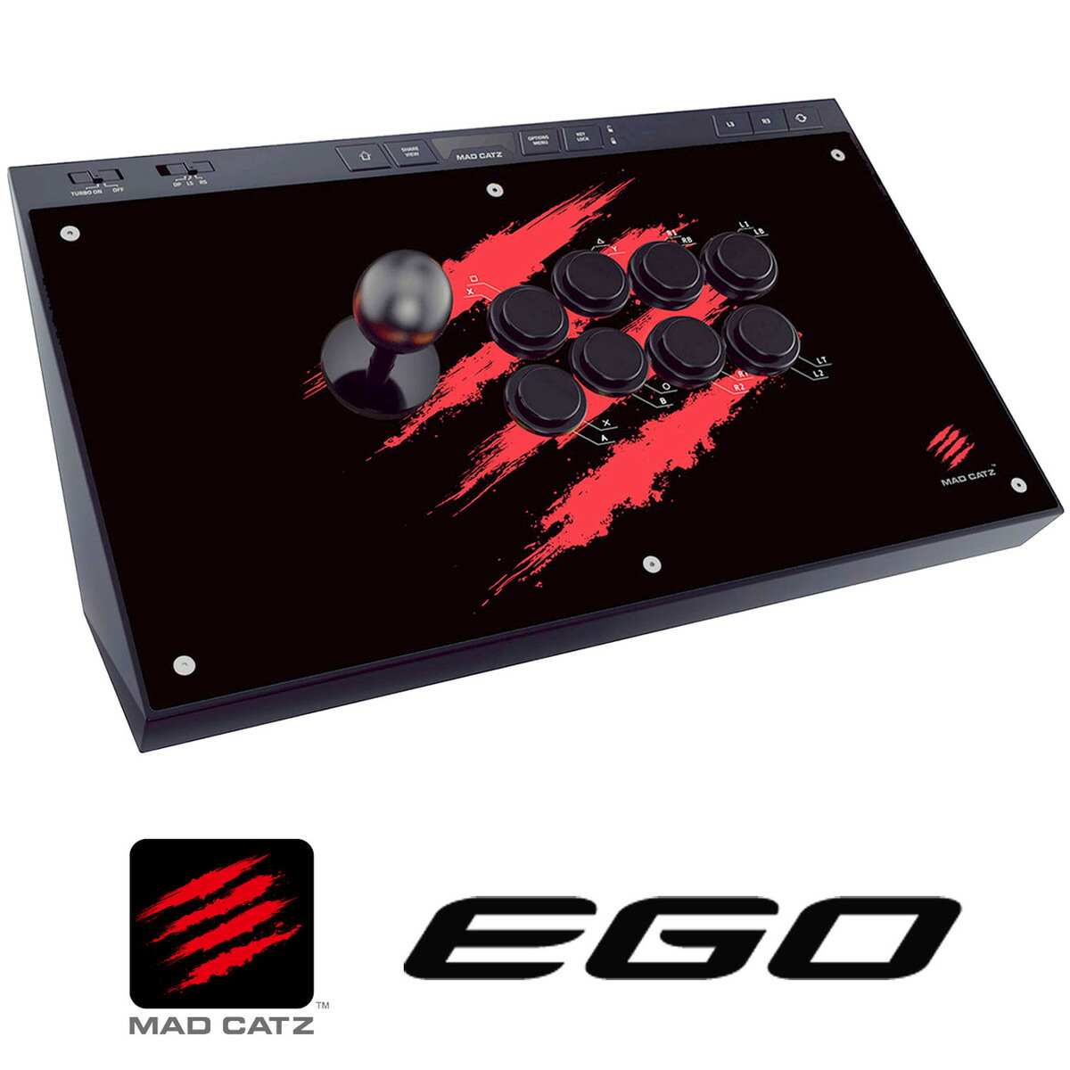 【楽天市場】Mad Catz 新デザイン EGO Arcade FightStick USB Windows PC PS4 Xbox One