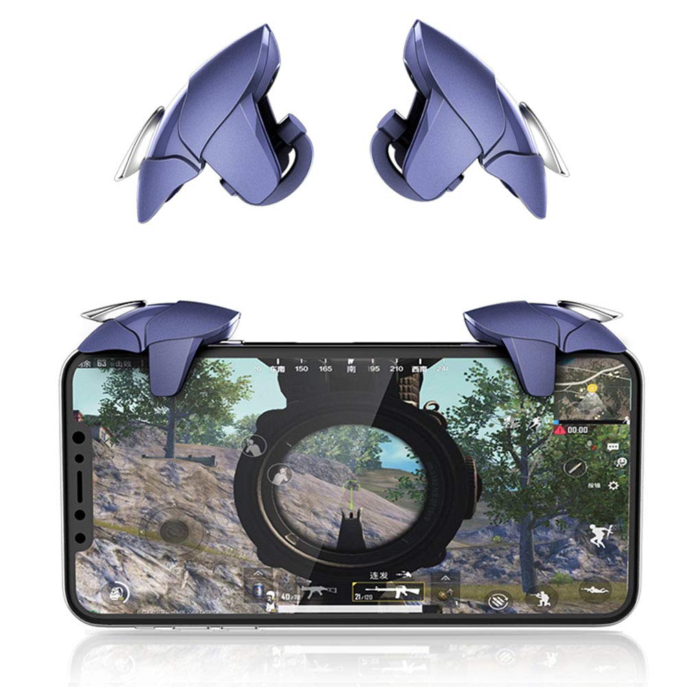 楽天市場 荒野行動 Pubg モバイル用コントローラー 青いサメのデザイン 射撃用押しボタン式 軽く反応 高耐久ボタン 導電性向上 高速射撃 Iphone Android Lrセット ゲームパッド スマホ用ゲームコントローラー ゆうパケット送料無料 Apnショップ