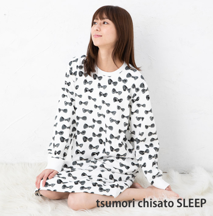 最安値 ツモリチサトスリープ ルームウェア 部屋着 ワンピース30 402トビ裏毛裏起毛ptリボン Ulr371ツモリチサトスリープ ナイティ Tsumori Chisato Sleep 送料無料 Educacion Fecolsog Org