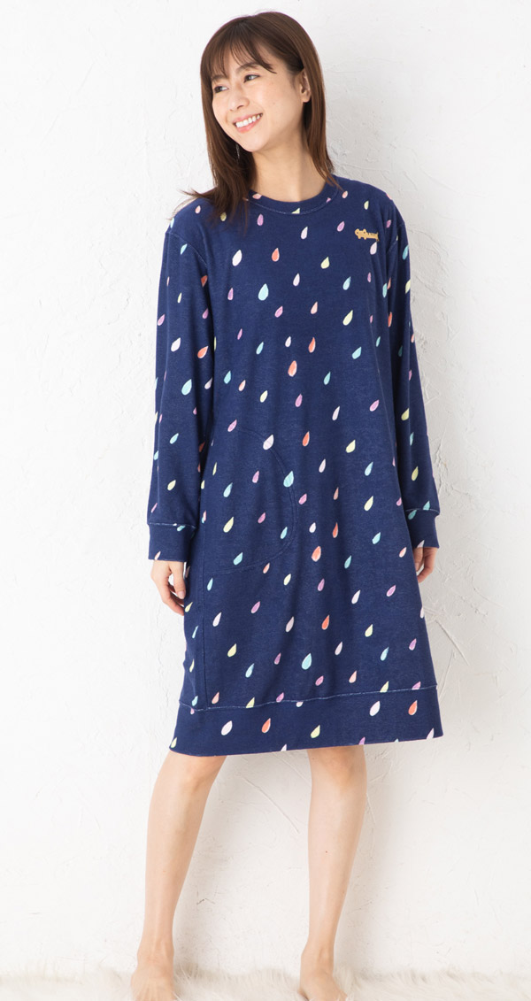 当店一番人気 パジャマ ツモリチサトスリープ ナイティ Ulo109 Sleep1 2mmパイルptプチしずく ワンピース Chisato Tsumori 部屋着 パジャマ ツモリチサト ワコール 最安挑戦 Applefaces Co