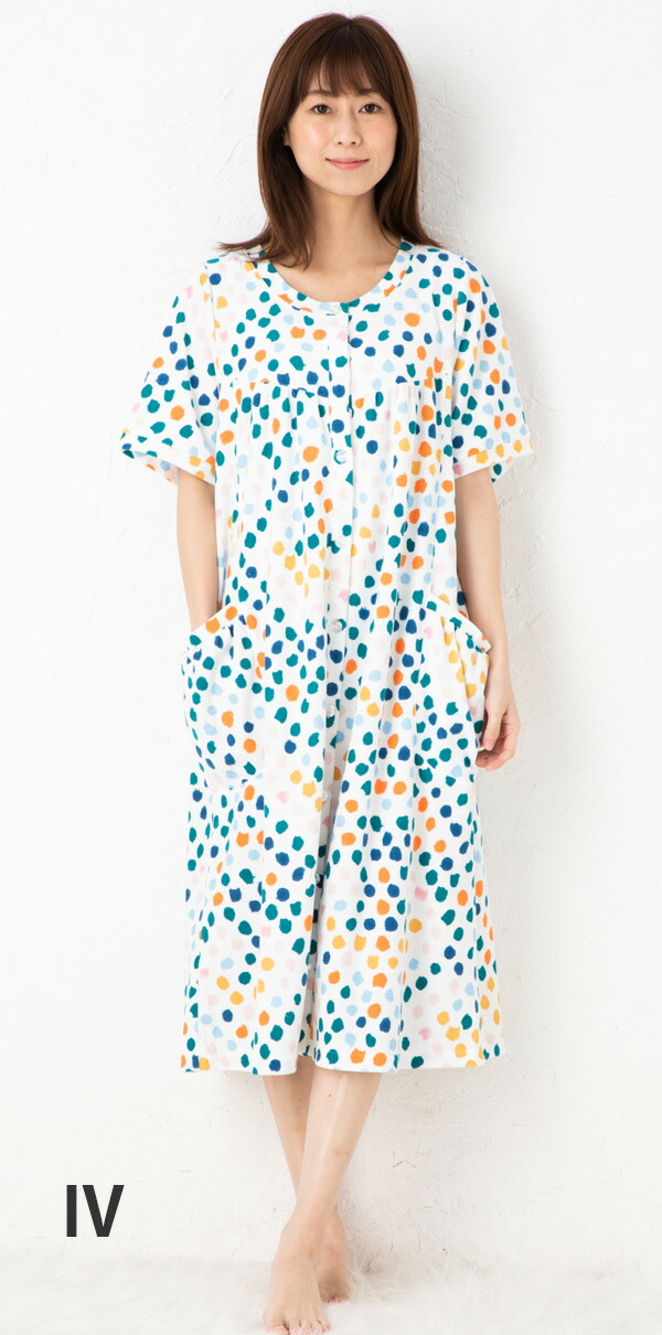 ワコール ツモリチサト パジャマ 部屋着 Tsumori Chisato Sleep1 2mmパイル グラデーションドット 前開きワンピース Ulp307ツモリチサトスリープ ナイティ Napierprison Com