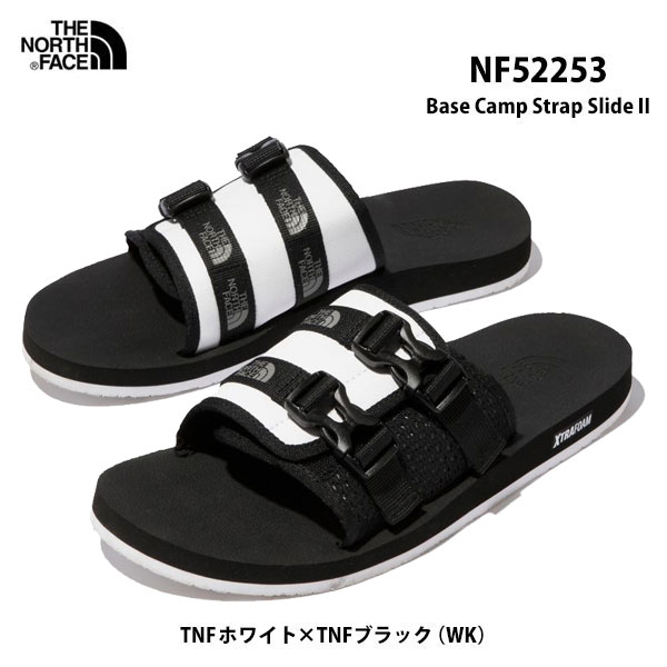 ザ ノースフェイス NF52253 WK ベース キャンプ ストラップ スライド II(ユニセックス) The North Face Base Camp Strap Slide II TNFブラック×TNFホワイト(WK)ストラップサンダル 軽量 サンダル 靴