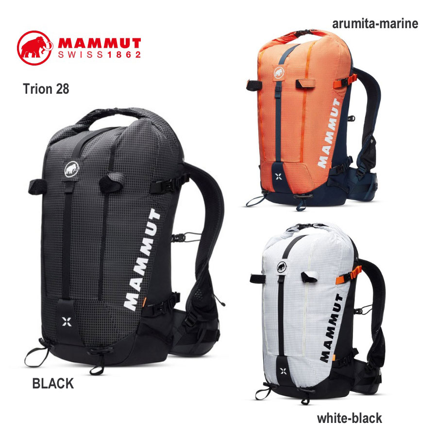マムート  2520-03832  トリオン 28     MAMMUT Trion 28  <br>撥水性・耐摩耗性に優れたTrionシリーズ  軽く快適な背負い心地と抜群の耐久性