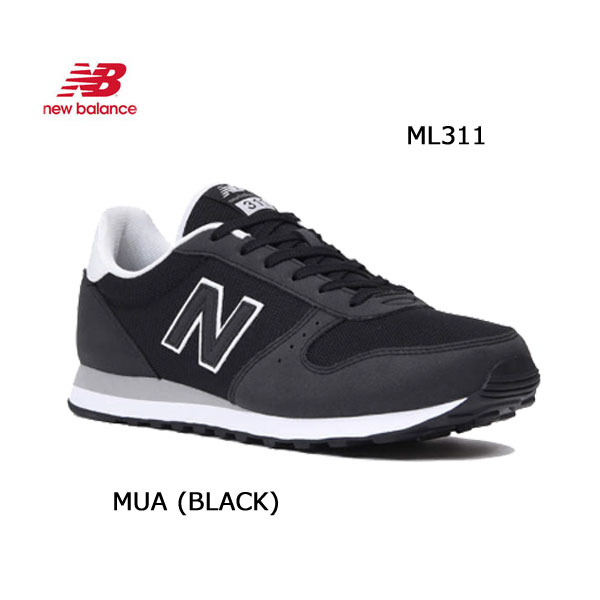 ニューバランス  ML311 D MUA ブラック BLACK あす楽対応　メンズサイズ  New Balance Lifestyle Running Style   ランニング カジュアル スニーカー シューズ 靴