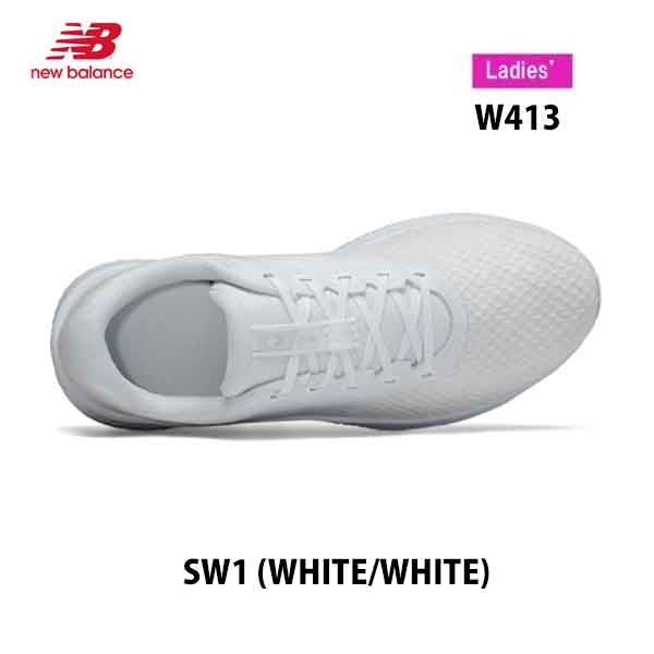ニューバランスw413 D Sw1 ホワイト ホワイト レディースモデル New Balance Running For Womens ウィメンズ デイリートレーニング シューズ 白 通学 靴 Bayleafkitchen Co Uk
