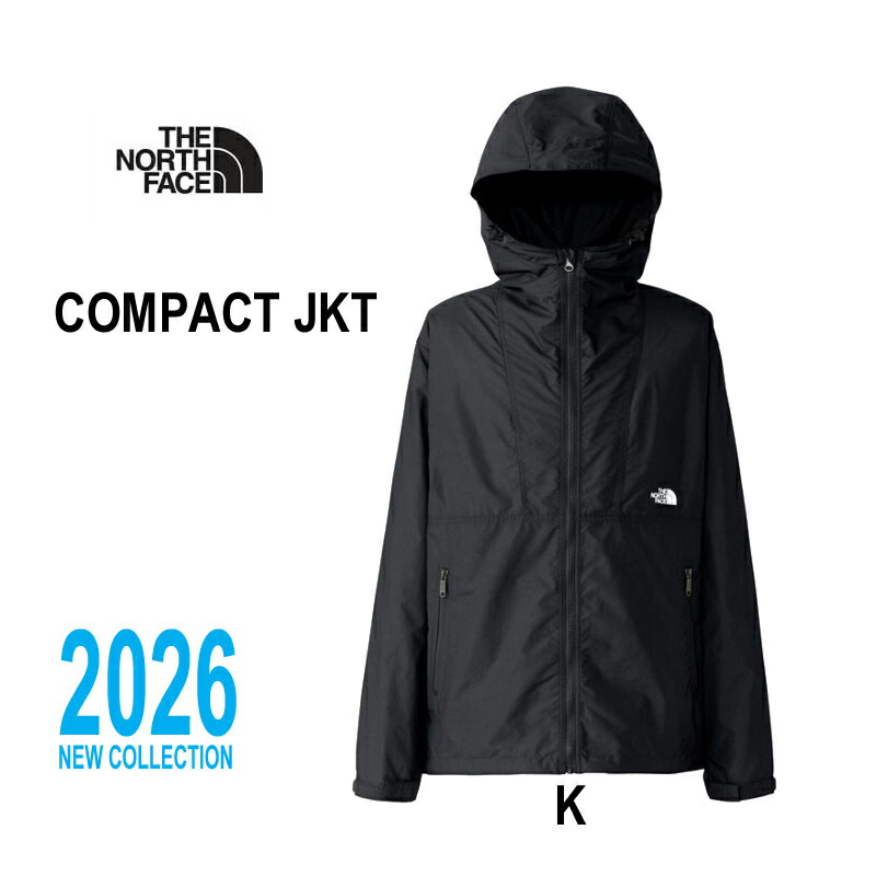 2026年春夏  ザ・ノース・フェイス NP72530 パウダーコンパクト上衣 メンズ 納める袋付  The North Face Mens Compact Jacket 黒いこと・K