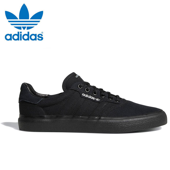 adidas black canvas trainers