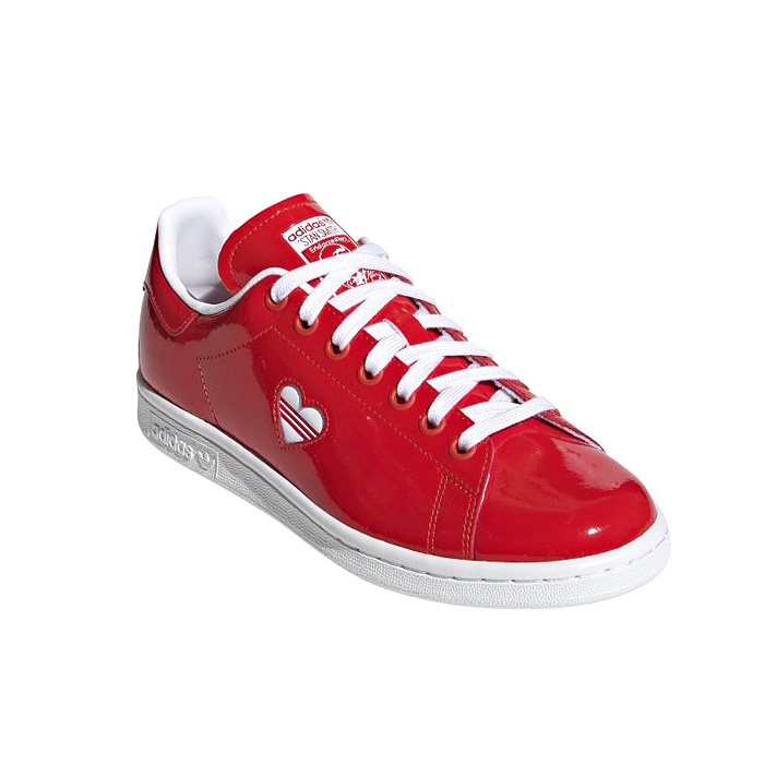 adidas stan smith with red heart