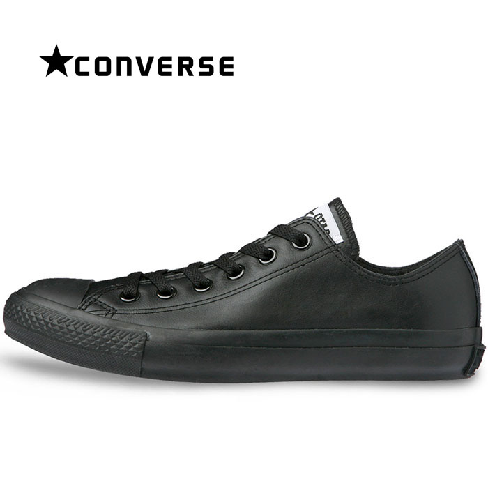 売れ筋 楽天市場 コンバース Converse レザー オールスター Ox スニーカー メンズ レディース ウィメンズ シューズ ローカット 定番 靴 くつ クツ 黒 ブラックモノクローム 男性 女性 Leather All Star Ox Black Monochrome Cons アポロプラス 即納特典付き