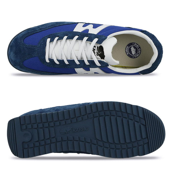 楽天市場 カルフ Karhu チャンピオンエア Championair Kh ブルー ホワイト 青 白 スニーカー ランニングシューズ レディース メンズ 運動靴 レトロラン アポロプラス