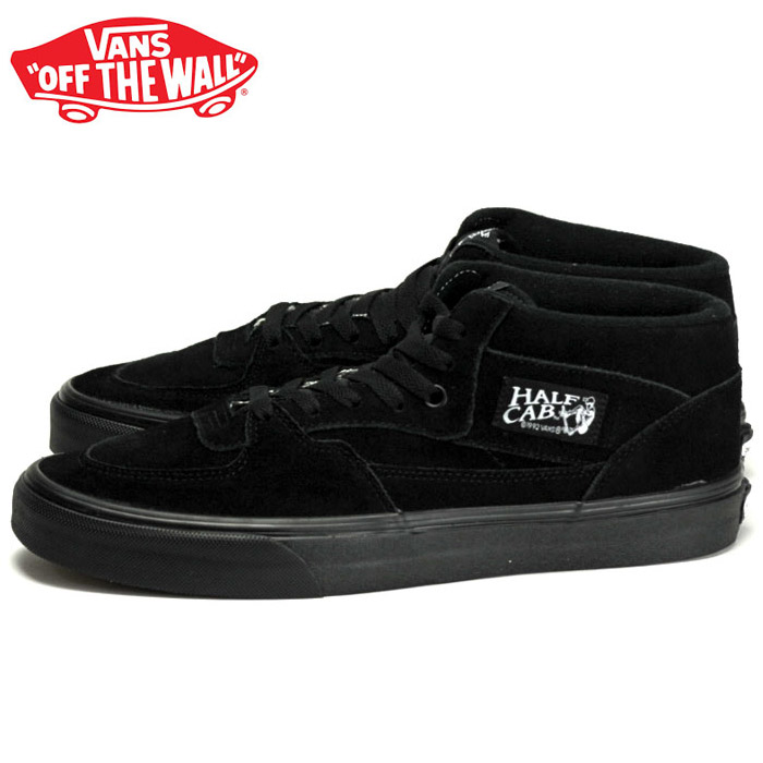 楽天市場 バンズ ハーフキャブ ブラック ブラック スニーカー スウェード スケートシューズ メンズ レディース ウィメンズ 黒 オールブラック Vans Half Cab Black Black Suede 靴 くつ クツ アポロプラス