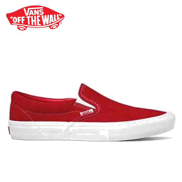 楽天市場 バンズ スリッポン プロ スニーカー メンズ レディース ローカット スケートシューズ レッド 赤 Vans Slip On Pro Suede Red White Vn0a347vajl 靴 くつ クツ アポロプラス