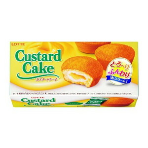 ロッテ カスタードケーキ 6個 25コ入り 2022/09/06発売 (4903333239214c) 楽天市場】ロッテ カスタードケーキ 6個 5コ入り 2022/09/06発売