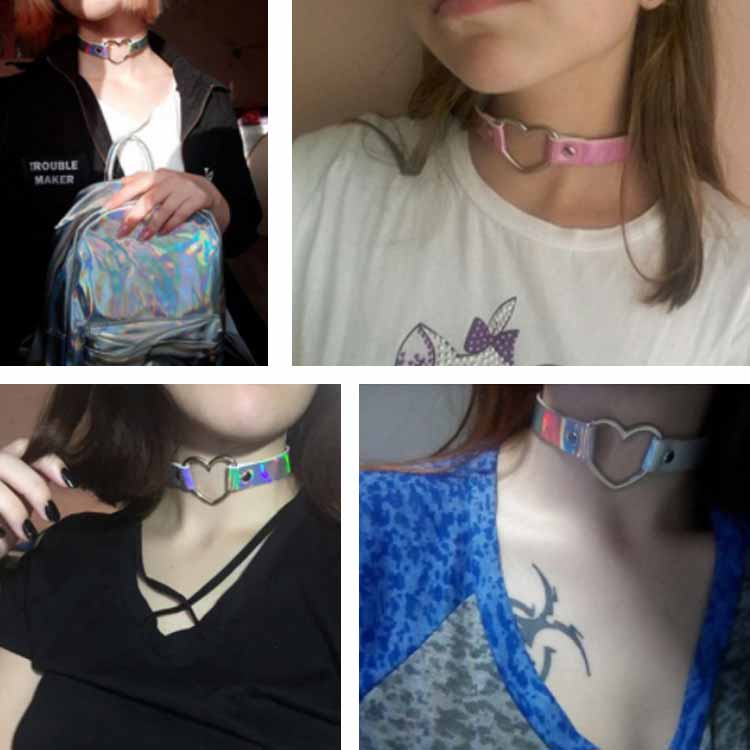 割引 ネックレス アクセサリー レディース 首輪 ダンス衣装 ベルト コスプレ ヒップホップ ダンス キラキラ Pu 合皮 ストリート系 ハート アクセ 女性 女の子 かわいい おしゃれ カラフル カジュアル リング 原宿系 チョーカー Patrasnipatomarimpulso Com