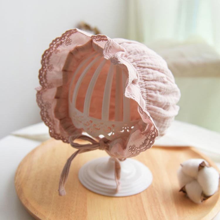 市場 帽子 レース ひもつき 春用 ハット キャップ おめかし 女の子 ベビー 通気性 日除け 赤ちゃん キュートクラシック 日よけ セレモニー 夏用 汗かき