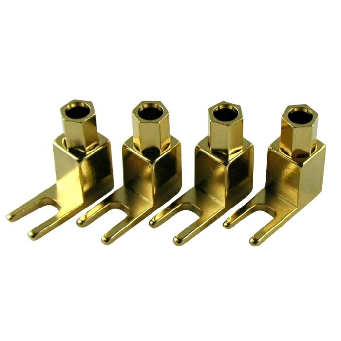 楽天市場】Y ラグ 端子 U 端子 スピーカー 端子 金メッキ 8本セット4