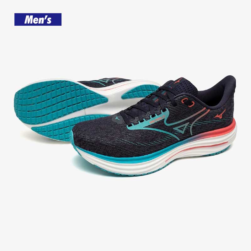MIZUNO ミズノ ランニングシューズ ウェーブライダー28 黒 25.5 MIZUNO ランニング シューズ ミズノ ウェーブ ライダー 28 WAVE