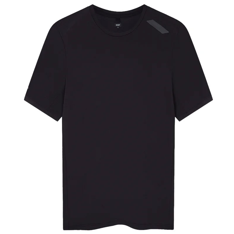 SOAR Running Mens Eco Tech T black メンズランニングウェア 2025AW wsom(aw25st2mblack)