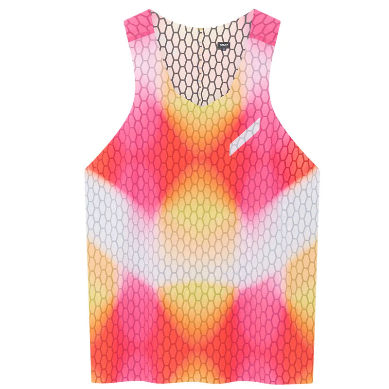 SOAR Running Mens GRAPHENE VEST Red Orange メンズランニングウェア 2026SS wsom(ss26sv5mredorange)