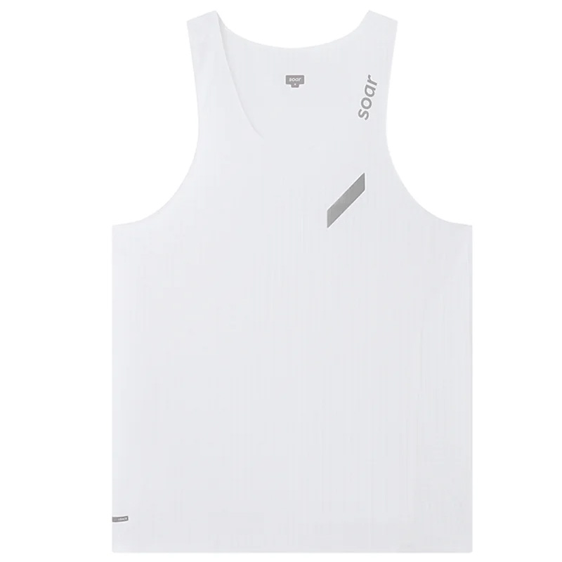 SOAR Running Mens Race Vest メンズランニングウェア wsom(ss25sv1mwhite)