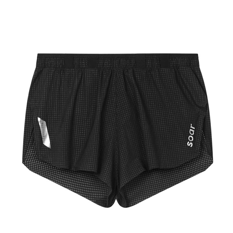 SOAR Running Mens MARATHON SHORTS black メンズランニングウェア 2025AW wsom(aw25ss1mblack)