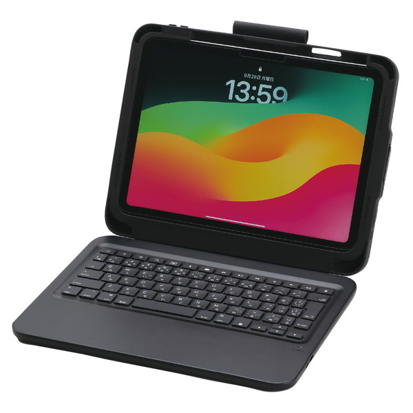 ARTEC アーテック AT iPad（A16/第10世代）用キーボード付きケース ｵﾌｨｽｻﾌﾟﾗｲ・ICT・OA 92102 【キャンセル不可・北海道沖縄離島配送不可】-お取り寄せ品- 4521718921020-ds
