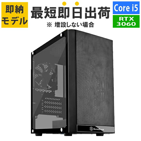 ゲーミングpc 自作PC/Core i5-12400F/16GB/RTX3060 【公式通販】