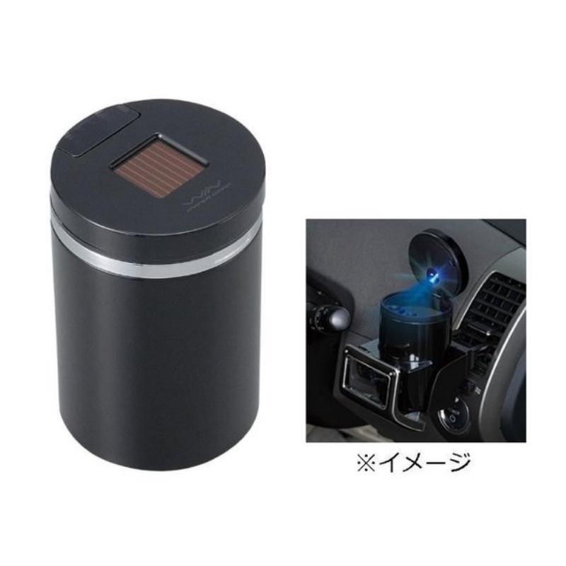 ケース販売 個単位 セイワ Seiwa 車用 灰皿 ソーラー缶アッシュ3 ソーラータイプ ブルーled ブラック W638 Feelingmoodie Com