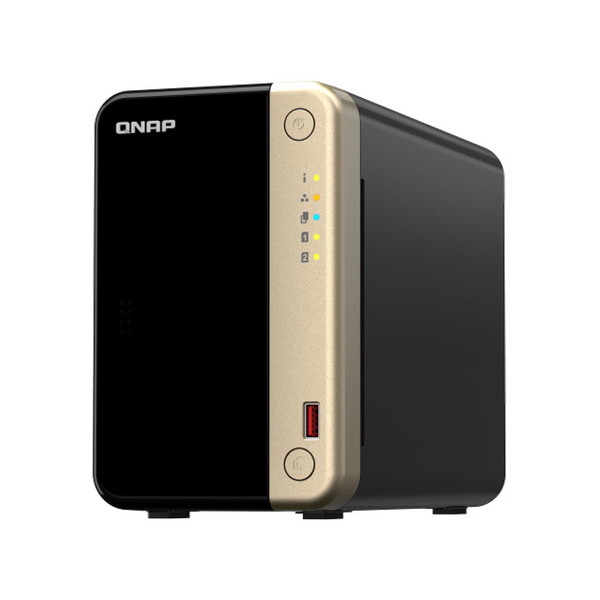 NAS(網状組織HDD) QNAP NAS容れもの TS-264-8G [記憶装置無 / 2ベイ / 2.5GbE] 【とり止める不可・北海道沖縄離島送りとどける不可】 0057-0885022024681-ds