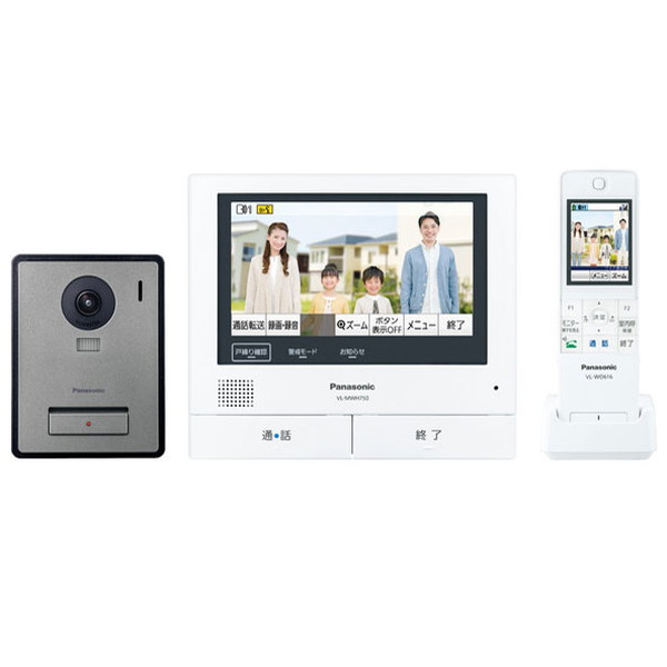 テレビドアホン・インターホン Panasonic / パナソニック 外でも部屋の入り口電話機 VL-SWE750KF 【とり止める不可・北海道沖縄離島送りとどける不可】 0057-4549980459492-ds