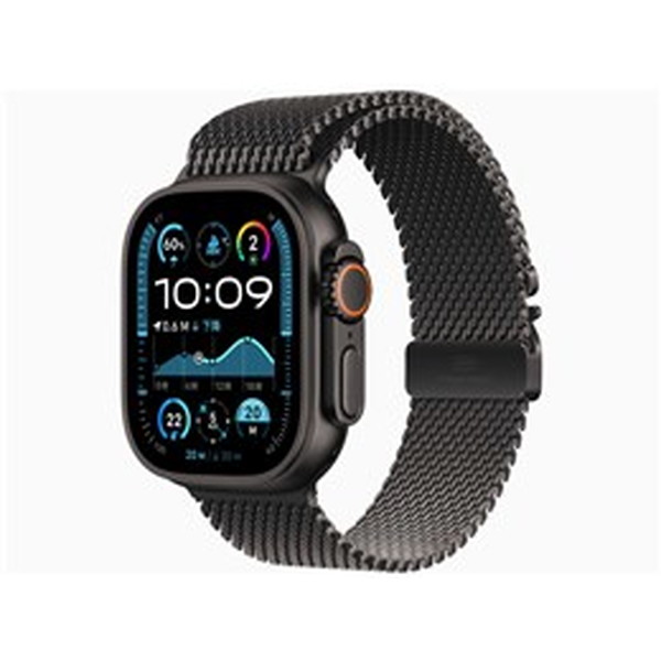 スマートウォッチ・ウェアラブル先っぽ アップル / APPLE Apple Watch Ultra 2 GPS+Cellularひな形 49粍 MX5U3J/A [ブラック・ブラックチタニウムミラネーゼループ M] 【とり止める不可・北海道沖縄離島送りとどける不可】 0057-4549995506419-ds