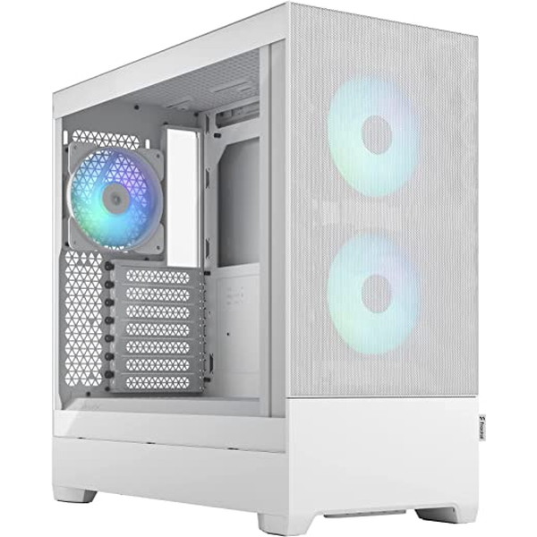 Fractal Design Pop Air RGB White TG Clear Tint ミドルタワーPCｹｰｽ FD-C-POR1A-01【キャンセル不可・北海道沖縄離島配送不可】-お取り寄せ品- 4537694285797-ds