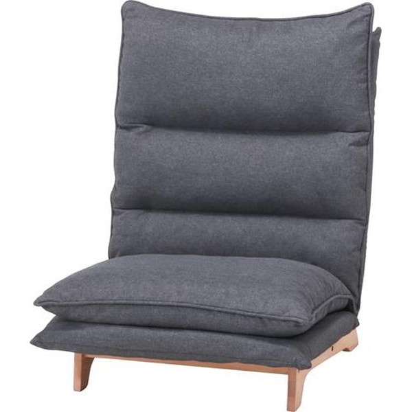 不二貿易 ダブルクッション座椅子 フィット2 1P DGY XY-CR-532 商品コード19205 【代引･日時指定･キャンセル不可･北海道沖縄離島配送不可】 -お取リ寄せ- 4953980192059-ds
