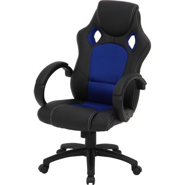 不二貿易 レーシングチェアー サーキット BL CH-6104 商品コード55571 【代引･日時指定･キャンセル不可･北海道沖縄離島配送不可】 -お取リ寄せ- 4953980200846-ds