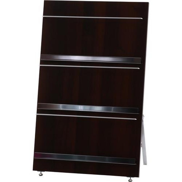 不二貿易 ウッドマガジンラック デコール 3段 ワイド HGL-5890 商品コード82308 【代引・日時指定・キャンセル不可・北海道沖縄離島配送不可】 -お取リ寄せ- 4953980823083-ds|パソコンパーツのアプライド