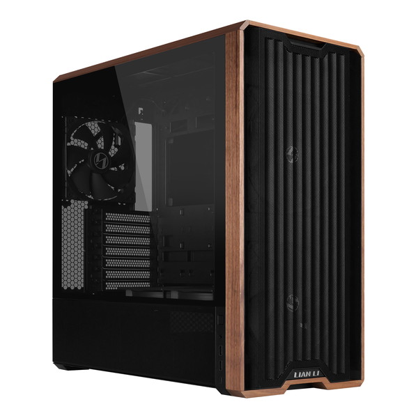 LIAN LI PCケース LANCOOL 217 Black 木調デザイン 裏配線対応 ファン5基標準搭載 ミドルタワー ブラック 【キャンセル不可・北海道沖縄離島配送不可】 4718466015853-ds